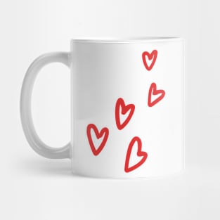 cute red hearts Mug